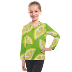 Lemon Fruit Healthy Fruits Food Kids  Long Mesh Tee