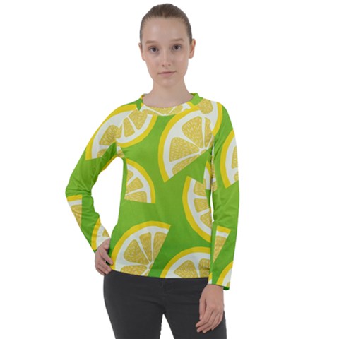 Lemon Fruit Healthy Fruits Food Women s Long Sleeve Raglan Tee by Nexatart