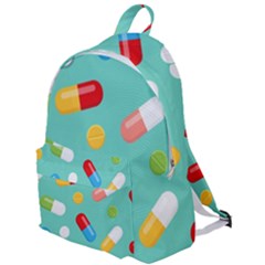 Pills Medicines Seamless Pattern Blue Background The Plain Backpack by Nexatart