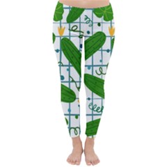 Seamless Pattern With Cucumber Classic Winter Leggings