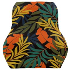 Fashionable Seamless Tropical Pattern With Bright Green Blue Plants Leaves Car Seat Back Cushion  by Nexatart