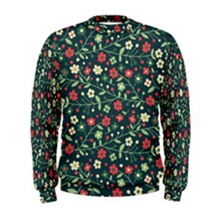 Flowering Branches Seamless Pattern Men s Sweatshirt