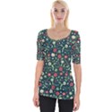 Flowering Branches Seamless Pattern Wide Neckline Tee View1