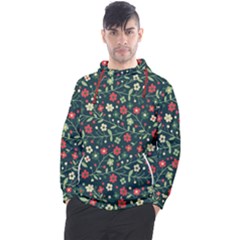 Flowering Branches Seamless Pattern Men s Pullover Hoodie