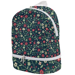 Flowering Branches Seamless Pattern Zip Bottom Backpack