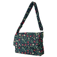 Flowering Branches Seamless Pattern Full Print Messenger Bag (m)