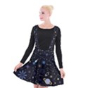 Starry Night  Space Constellations  Stars  Galaxy  Universe Graphic  Illustration Suspender Skater Skirt View1