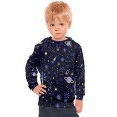 Starry Night  Space Constellations  Stars  Galaxy  Universe Graphic  Illustration Kids  Hooded Pullover by Nexatart