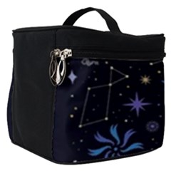 Starry Night  Space Constellations  Stars  Galaxy  Universe Graphic  Illustration Make Up Travel Bag (small)