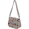 Cat Faces Pattern Saddle Handbag View2