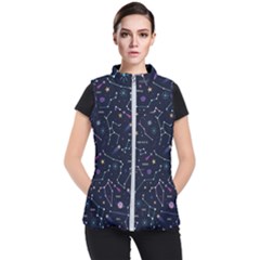 Space Wallpapers Women s Puffer Vest