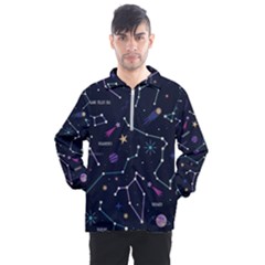 Space Wallpapers Men s Half Zip Pullover