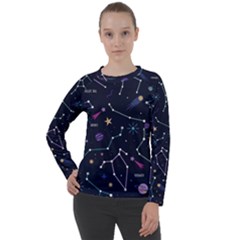 Space Wallpapers Women s Long Sleeve Raglan Tee