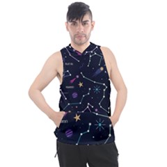 Space Wallpapers Men s Sleeveless Hoodie