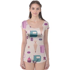 Seamless Bakery Vector Pattern Boyleg Leotard  by Nexatart