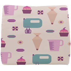 Seamless Bakery Vector Pattern Seat Cushion by Nexatart