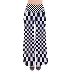 Illusion Checkerboard Black And White Pattern So Vintage Palazzo Pants by Nexatart