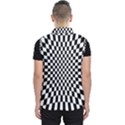 Illusion Checkerboard Black And White Pattern Men s Puffer Vest View2