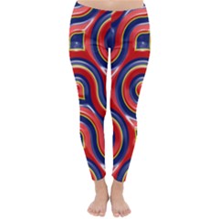 Pattern Curve Design Classic Winter Leggings