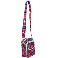 Pattern Curve Design Shoulder Strap Belt Bag by Nexatart