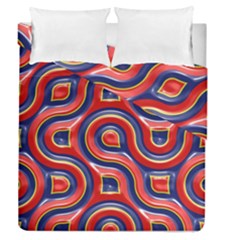 Pattern Curve Design Duvet Cover Double Side (queen Size)