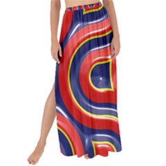 Pattern Curve Design Maxi Chiffon Tie-up Sarong by Nexatart