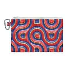 Pattern Curve Design Canvas Cosmetic Bag (large)