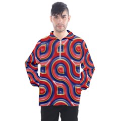 Pattern Curve Design Men s Half Zip Pullover