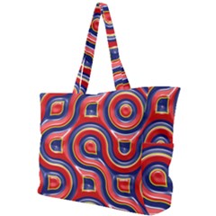 Pattern Curve Design Simple Shoulder Bag by Nexatart