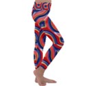 Pattern Curve Design Kids  Lightweight Velour Classic Yoga Leggings View3