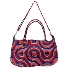 Pattern Curve Design Removal Strap Handbag by Nexatart