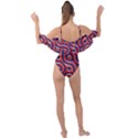 Pattern Curve Design Drape Piece Swimsuit View2