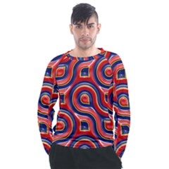 Pattern Curve Design Men s Long Sleeve Raglan Tee