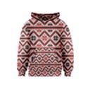 Folklore Ethnic Pattern Background Kids  Pullover Hoodie View1