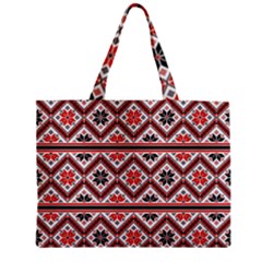 Folklore Ethnic Pattern Background Zipper Mini Tote Bag by Nexatart