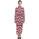 Folklore Ethnic Pattern Background Turtleneck Maxi Dress View1