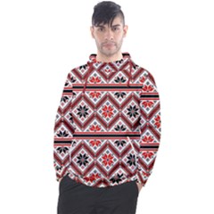 Folklore Ethnic Pattern Background Men s Pullover Hoodie