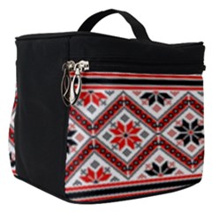 Folklore Ethnic Pattern Background Make Up Travel Bag (small)