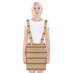 Vintage Stripes Lines Background Braces Suspender Skirt by Nexatart