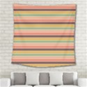 Vintage Stripes Lines Background Square Tapestry (Large) View2