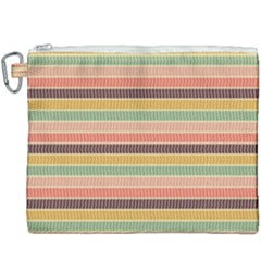 Vintage Stripes Lines Background Canvas Cosmetic Bag (xxxl)