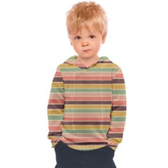 Vintage Stripes Lines Background Kids  Overhead Hoodie