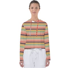 Vintage Stripes Lines Background Women s Slouchy Sweat