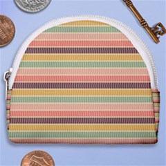 Vintage Stripes Lines Background Horseshoe Style Canvas Pouch