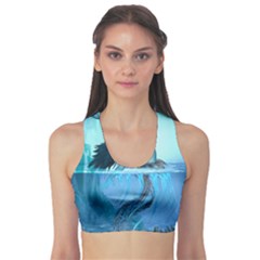 Wonderful Jellyfish Women Sports Bra by FantasyWorld7