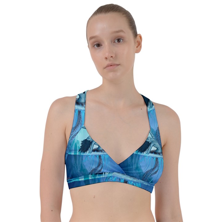 Wonderful Jellyfish Women Sweetheart Sports Bra