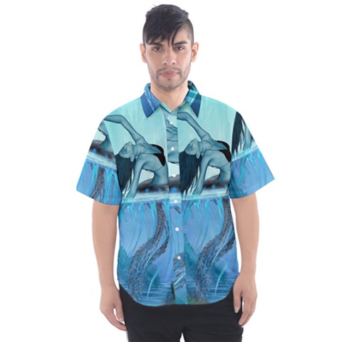 Wonderful Jellyfish Women Men s Short Sleeve Shirt by FantasyWorld7