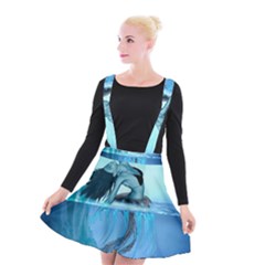 Wonderful Jellyfish Women Suspender Skater Skirt by FantasyWorld7