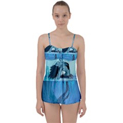 Wonderful Jellyfish Women Babydoll Tankini Set by FantasyWorld7