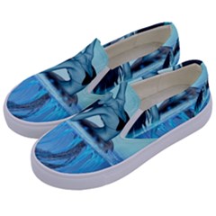 Wonderful Jellyfish Women Kids  Canvas Slip Ons by FantasyWorld7